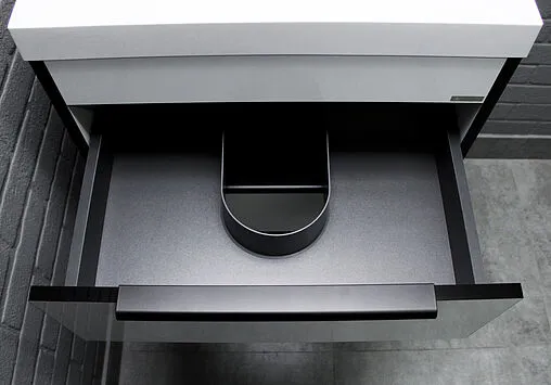 Тумба под умывальник подвесная Домино Bazis 60 белый глянец DF2500T