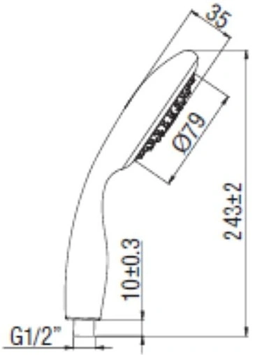 Лейка ручного душа SMARTsant Шарм хром V3371C