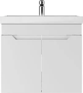 Тумба-умывальник подвесная Домино Optima 60 белый глянец DO1909T+4627173210164, 3