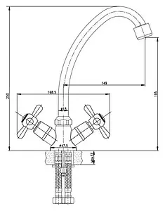 Смеситель для кухни Lemark Soul хром LM6040C, 2