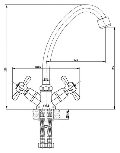 Смеситель для кухни Lemark Soul хром LM6040C Смеситель для кухни Lemark Soul хром LM6040C