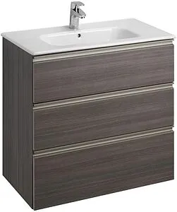 Тумба-умывальник Roca The Gap 80 городской дуб A857406402+32799C000 Тумба-умывальник Roca The Gap 80 городской дуб A857406402+32799C000, 1