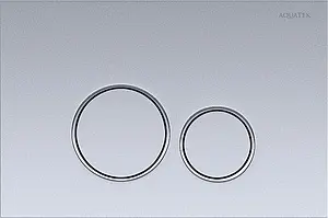 Клавиша смыва для унитаза Aquatek KDI-0000019 кнопки/хром матовый, кольца/хром глянцевый Клавиша смыва для унитаза Aquatek KDI-0000019 кнопки/хром матовый, кольца/хром глянцевый, 1