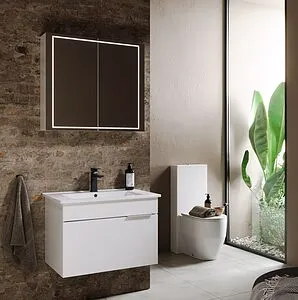 Шкаф-зеркало Aqwella Simplex 70 белый SLX0407 Шкаф-зеркало Aqwella Simplex 70 белый SLX0407, 3