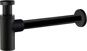Сифон бутылочный для раковины TIMO чёрный матовый 958/03L Сифон бутылочный для раковины TIMO чёрный матовый 958/03L, 1