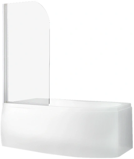 Шторка на ванну 800мм прозрачное стекло Roltechnik SCREEN PRO/810 4000688