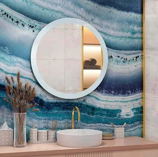 Зеркало с подсветкой Continent Rinaldi Led 64.5 с подогревом белый ЗЛП1008