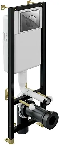 Комплект 6 в 1 Cersanit Nature CO DPL EO 64230 с кнопкой Leon хром глянцевый Комплект 6 в 1 Cersanit Nature CO DPL EO 64230 с кнопкой Leon хром глянцевый