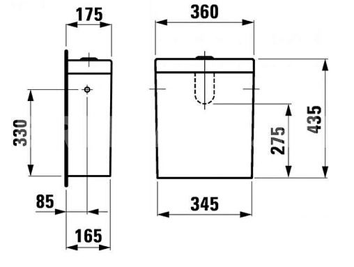 Бачок для унитаза Laufen Palomba белый 8.2880.0.000.278.1 Бачок для унитаза Laufen Palomba белый 8.2880.0.000.278.1