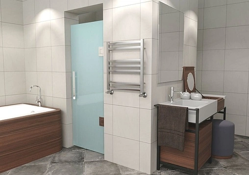 Полотенцесушитель водяной лесенка Lemark Bellario П7 500x600 полированная сталь LM68607