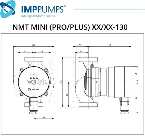 Насос циркуляционный IMP Pumps NMT MINI PRO 25/80-130 979525420