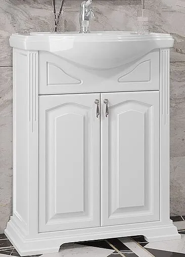 Тумба-умывальник напольная Opadiris Риспекто 65 белый матовый 00-00005813+4640021061268