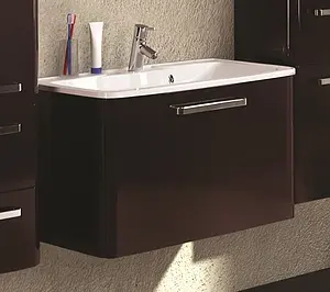 Тумба-умывальник подвесная Aquaton Валенсия 90 гранат 1A1235K0VA340 Тумба-умывальник подвесная Aquaton Валенсия 90 гранат 1A1235K0VA340, 3