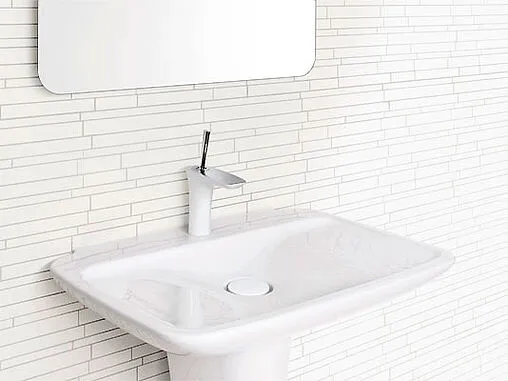 Смеситель для раковины Hansgrohe PuraVida 100 белый/хром 15075400 Смеситель для раковины Hansgrohe PuraVida 100 белый/хром 15075400
