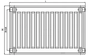 Радиатор стальной панельный Elsen ERV тип 21 500 x 1000 мм ERV210510, 2