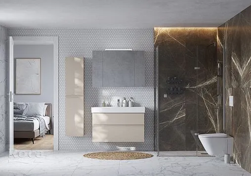 Тумба под умывальник подвесная Roca Oleta 100 капучино A857641515