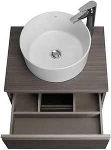 Тумба-умывальник подвесная Roca The Gap 60 городской дуб A857397402+A857418402+ Тумба-умывальник подвесная Roca The Gap 60 городской дуб A857397402+A857418402+, 4