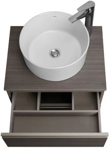 Тумба-умывальник подвесная Roca The Gap 60 городской дуб A857397402+A857418402+