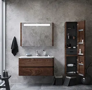 Шкаф-пенал подвесной Am.Pm Sensation 40 R табачный дуб M30CHR0406TF Шкаф-пенал подвесной Am.Pm Sensation 40 R табачный дуб M30CHR0406TF, 5