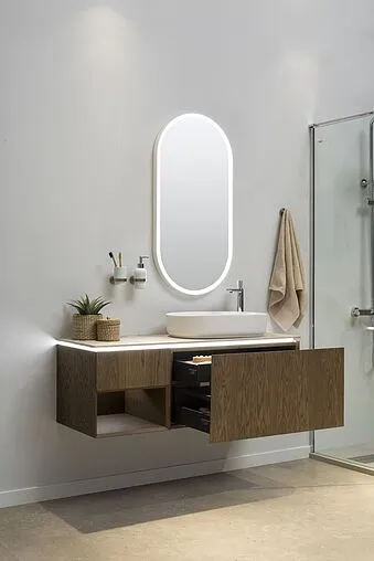 Тумба под умывальник подвесная Allen Brau Infinity 120 L дуб 1.21006.NO