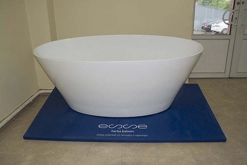Ванна отдельностоящая из искусственного камня Esse Moorea 175.5x78.5 белый EMOO1750