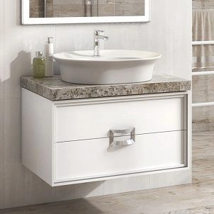 Тумба-умывальник подвесная Kerama Marazzi Canaletto 80 белый CN.80+