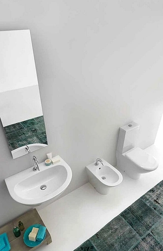 Биде напольное Kerasan Aquatech белый 372001 Биде напольное Kerasan Aquatech белый 372001