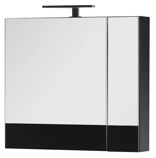 Шкаф-зеркало Aquanet Нота 75 чёрный 169190