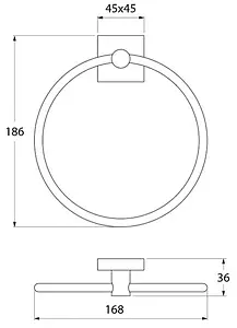 Полотенцедержатель IDDIS Edifice хром EDISBO0i51, 2