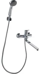 Смеситель для ванны с длинным изливом Bravat Drop хром F64898C-LB, 3