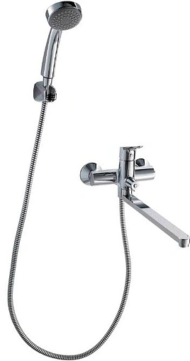 Смеситель для ванны с длинным изливом Bravat Drop хром F64898C-LB