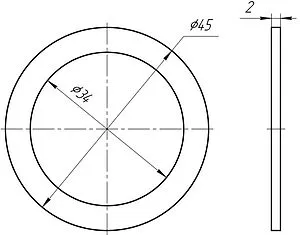 Уплотнительное кольцо плоское Ани Пласт M022 Уплотнительное кольцо плоское Ани Пласт M022, 2