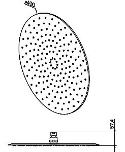 Лейка верхнего душа Am.Pm хром F05R0002, 2