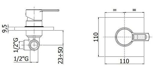 Смеситель для душа скрытого монтажа Paffoni Ringo белый матовый RIN010BO/M