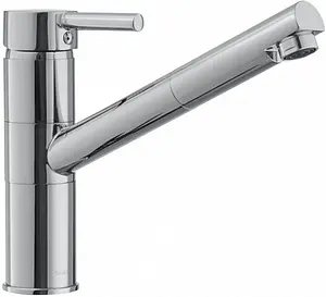 Смеситель для кухни с выдвижным изливом Swedbe Selene хром 7041 Смеситель для кухни с выдвижным изливом Swedbe Selene хром 7041, 1
