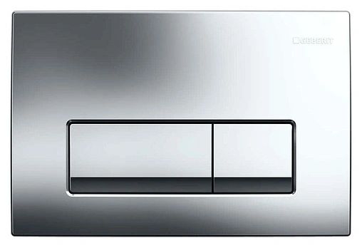 Инсталляция для подвесного унитаза Set 3 в 1 Geberit Duofix Plattenbau 458.125.21.1 с кнопкой Delta 51 хром