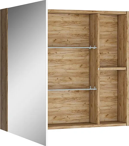 Шкаф-зеркало Домино Craft 80 дуб вотан DCr2204HZ