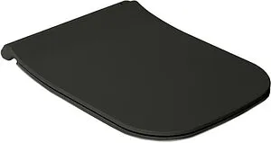 Крышка-сиденье для унитаза с микролифтом ISVEA Z80 черный матовый 40Z80521I-S Крышка-сиденье для унитаза с микролифтом ISVEA Z80 черный матовый 40Z80521I-S, 1