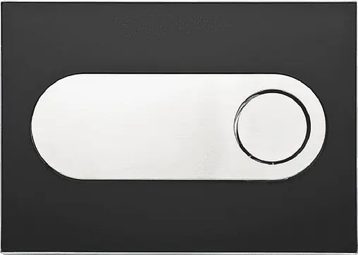 Комплект 6 в 1 Pestan Fluenta Rimless SET40006661OB с кнопкой Onyx кнопки/белый, рамка/черный