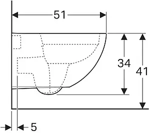 Комплект 6 в 1 Geberit Acanto 500.301.KJ.A с кнопкой Sigma 20 115.882.11.1 белый глянцевый Комплект 6 в 1 Geberit Acanto 500.301.KJ.A с кнопкой Sigma 20 115.882.11.1 белый глянцевый, 5