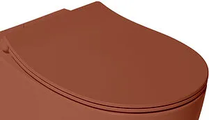 Крышка-сиденье для унитаза с микролифтом ISVEA D80 терракотовый 40D80548I-S, 1