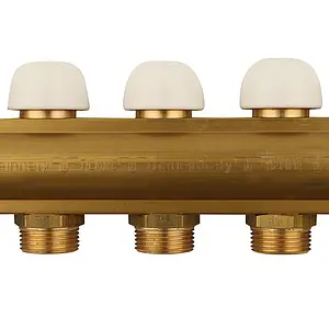 Группа коллекторная без расходомеров 7 отводов 1&quot;в/в x ¾&quot;ек Tiemme 3870025, 2