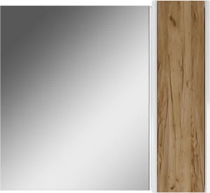 Шкаф-зеркало Домино Uno 80 дуб вотан/белый DU1513HZ, 4