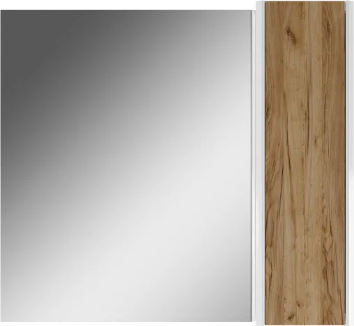 Шкаф-зеркало Домино Uno 80 дуб вотан/белый DU1513HZ