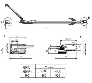 Дверь в нишу 900мм прозрачное стекло Roltechnik Elegant Line GDN1/900 L 134-900000L-00-02 Дверь в нишу 900мм прозрачное стекло Roltechnik Elegant Line GDN1/900 L 134-900000L-00-02, 2