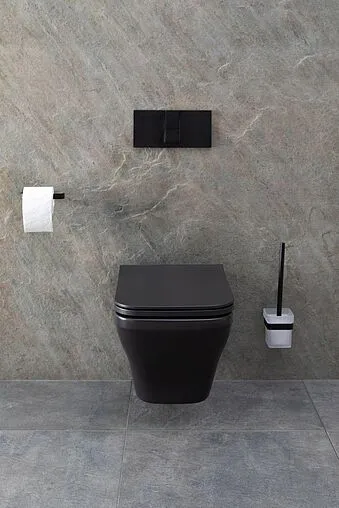 Унитаз подвесной безободковый Allen Brau Infinity черный матовый 4.21011.31