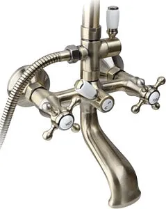 Душевая система со смесителем для ванны Timo Nelson бронза/белый SX-1090 antique Душевая система со смесителем для ванны Timo Nelson бронза/белый SX-1090 antique, 5