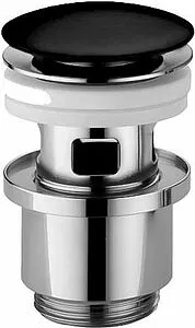 Выпуск автоматический для раковины с переливом Cezares чёрный матовый CZR-SAT25-NOP Выпуск автоматический для раковины с переливом Cezares чёрный матовый CZR-SAT25-NOP, 1