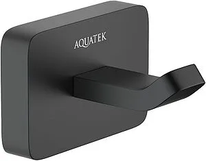 Крючок Aquatek Либра чёрный матовый AQ4301MB Крючок Aquatek Либра чёрный матовый AQ4301MB, 1