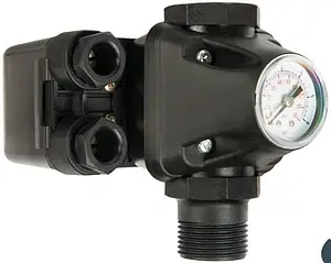 Реле давления с манометром и 3-х выводным штуцером UniPump PM/5-3W 54654 Реле давления с манометром и 3-х выводным штуцером UniPump PM/5-3W 54654, 1